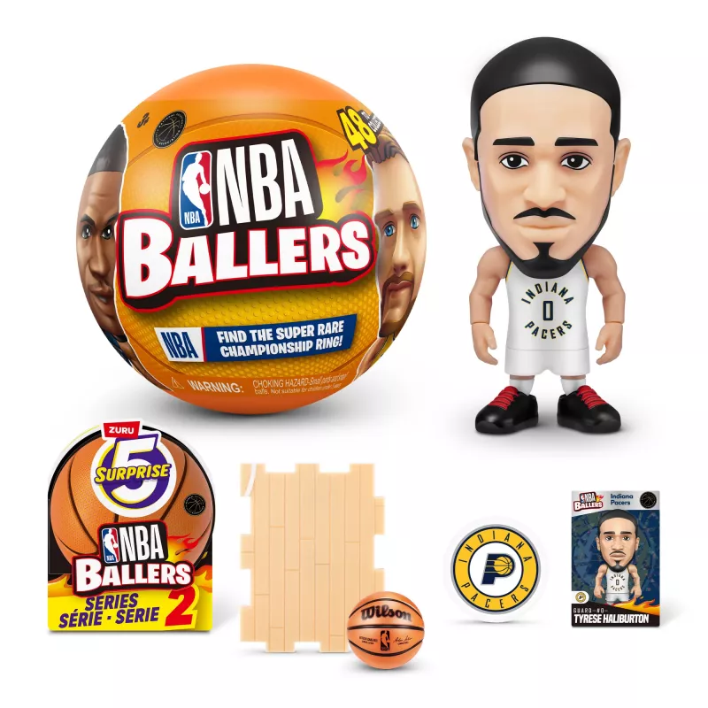 5 Surprise NBA Ballers Series 2, 3 gadi, Daudzkrāsains
