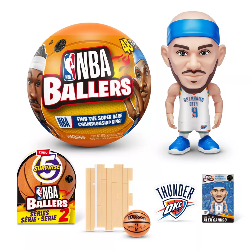 5 Surprise NBA Ballers Series 2, 3 gadi, Daudzkrāsains