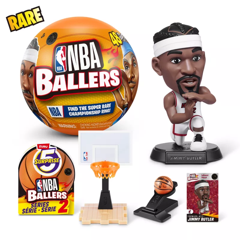 5 Surprise NBA Ballers Series 2, 3 gadi, Daudzkrāsains