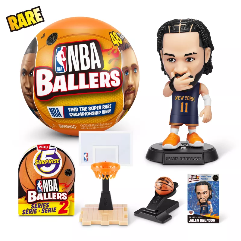 5 Surprise NBA Ballers Series 2, 3 gadi, Daudzkrāsains