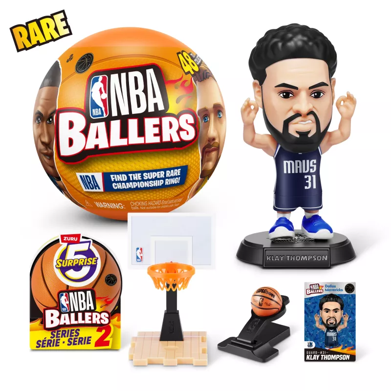 5 Surprise NBA Ballers Series 2, 3 gadi, Daudzkrāsains