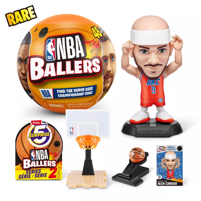 5 Surprise NBA Ballers Series 2, 3 gadi, Daudzkrāsains