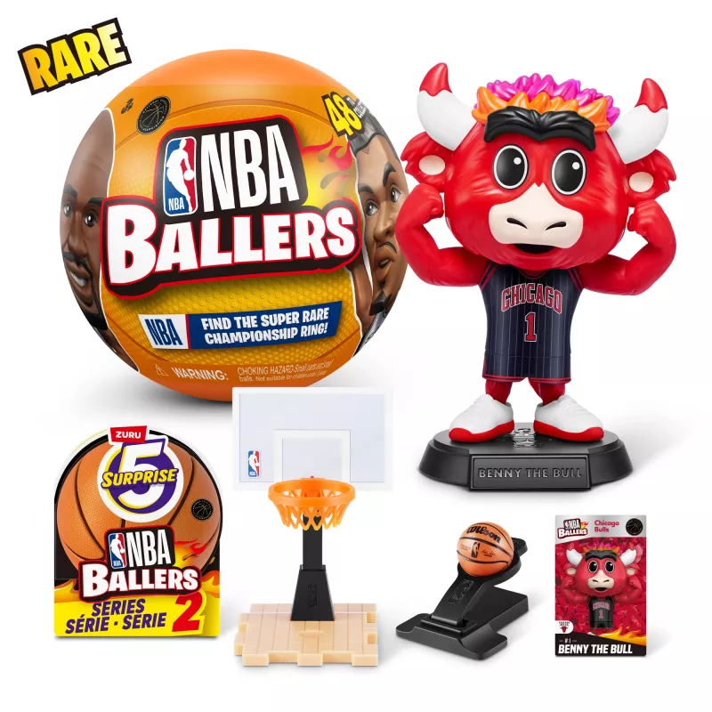 5 Surprise NBA Ballers Series 2, 3 gadi, Daudzkrāsains