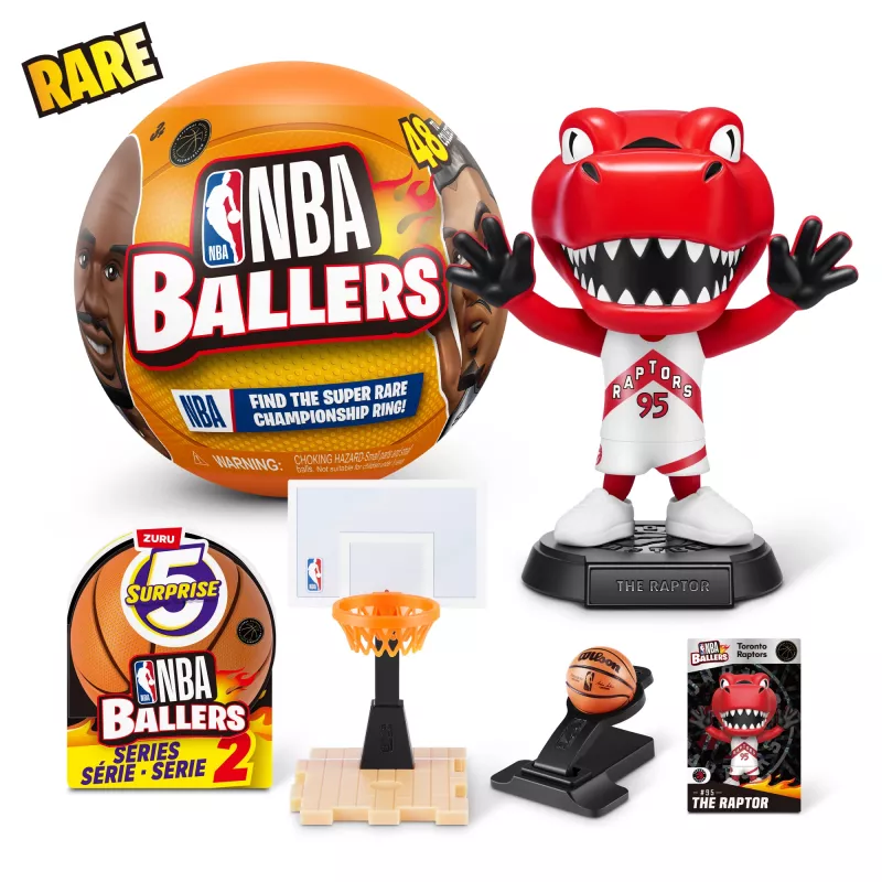 5 Surprise NBA Ballers Series 2, 3 gadi, Daudzkrāsains