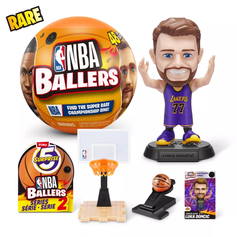 5 Surprise NBA Ballers Series 2, 3 gadi, Daudzkrāsains