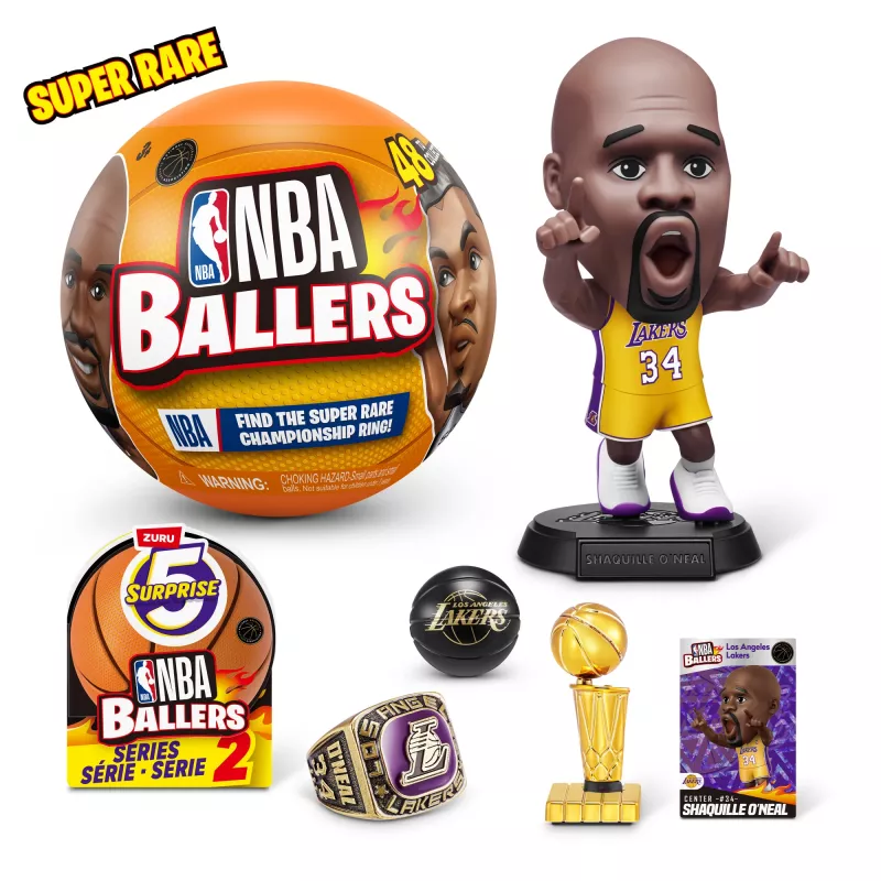 5 Surprise NBA Ballers Series 2, 3 gadi, Daudzkrāsains