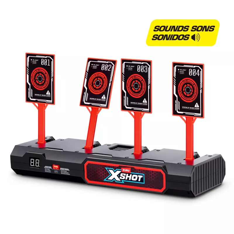 ZURU XSHOT Elektroniskais mērķis, Mērķis, 8 gadi, AA, Melns