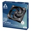 Ventilators ARCTIC P14 Max datora korpusa ventilators 14 cm melns