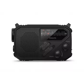 Portable Radio Philips TAR1609/00 Analog & Digital AM FM Melns