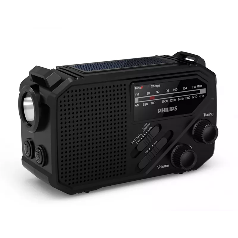 Portable Radio Philips TAR1609/00 Analog & Digital AM FM Melns
