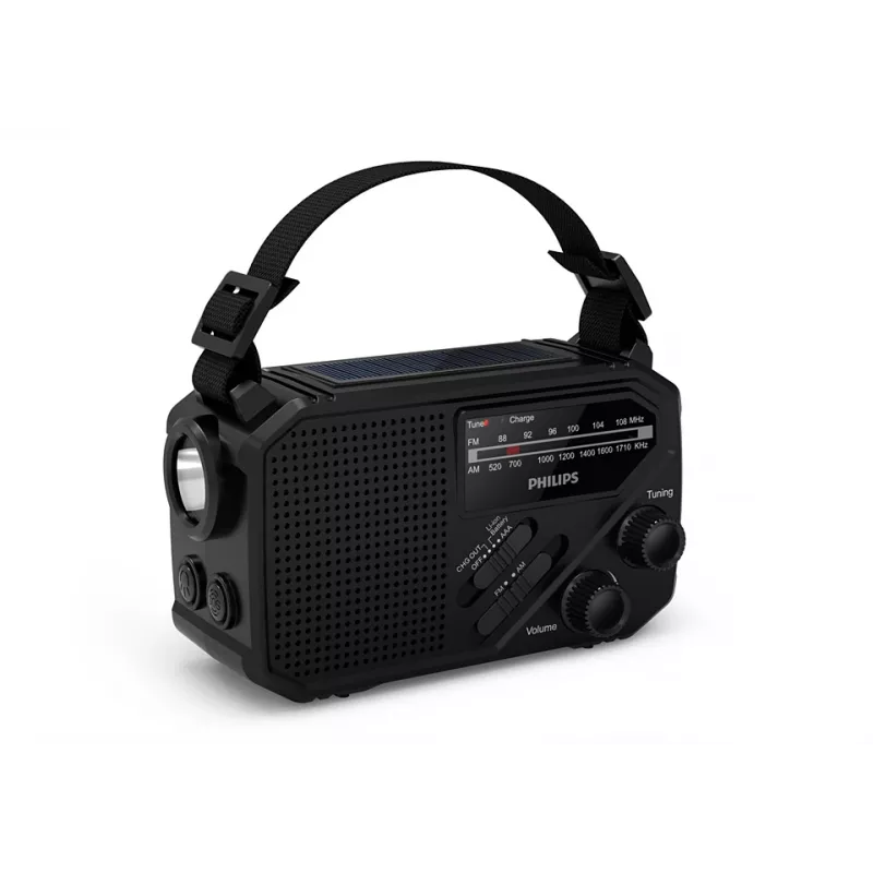 Portable Radio Philips TAR1609/00 Analog & Digital AM FM Melns