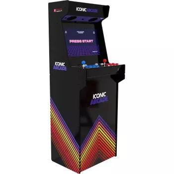 Arkādes automāts Iconic Arcade — Full HD IPS 21 colla, Cortex‑A72 1,5 GHz, 1 GB RAM, Wi‑Fi, Gigabit Ethernet, MicroSD, Bluetooth, līdzstrāvas barošana