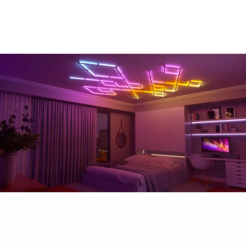 Nanoleaf Lines startera komplekts cita balta RGB IP20 15 gab.
