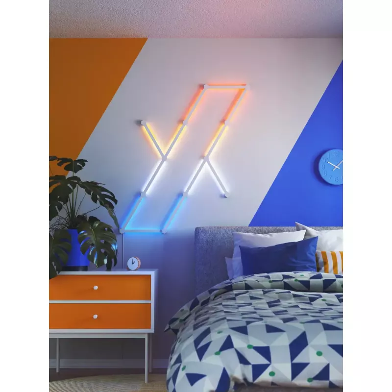 Nanoleaf Lines startera komplekts cita balta RGB IP20 15 gab.