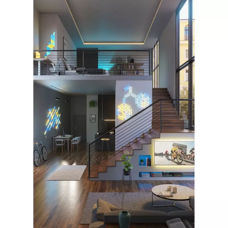 Nanoleaf Lines startera komplekts cita balta RGB IP20 15 gab.