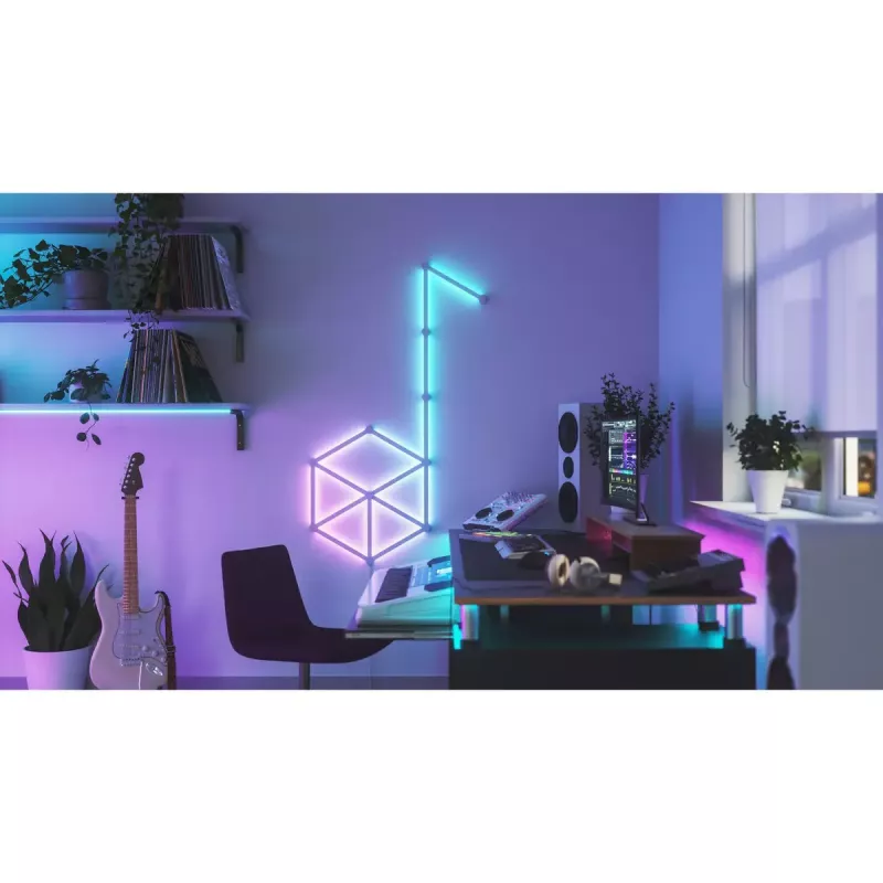 Nanoleaf Lines startera komplekts cita balta RGB IP20 15 gab.