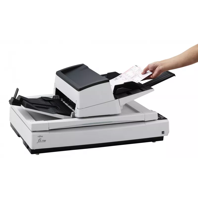 Ricoh fi-7700S plakanvirsmas un ADF skeneris 600 x 600 DPI A3 melns, balts