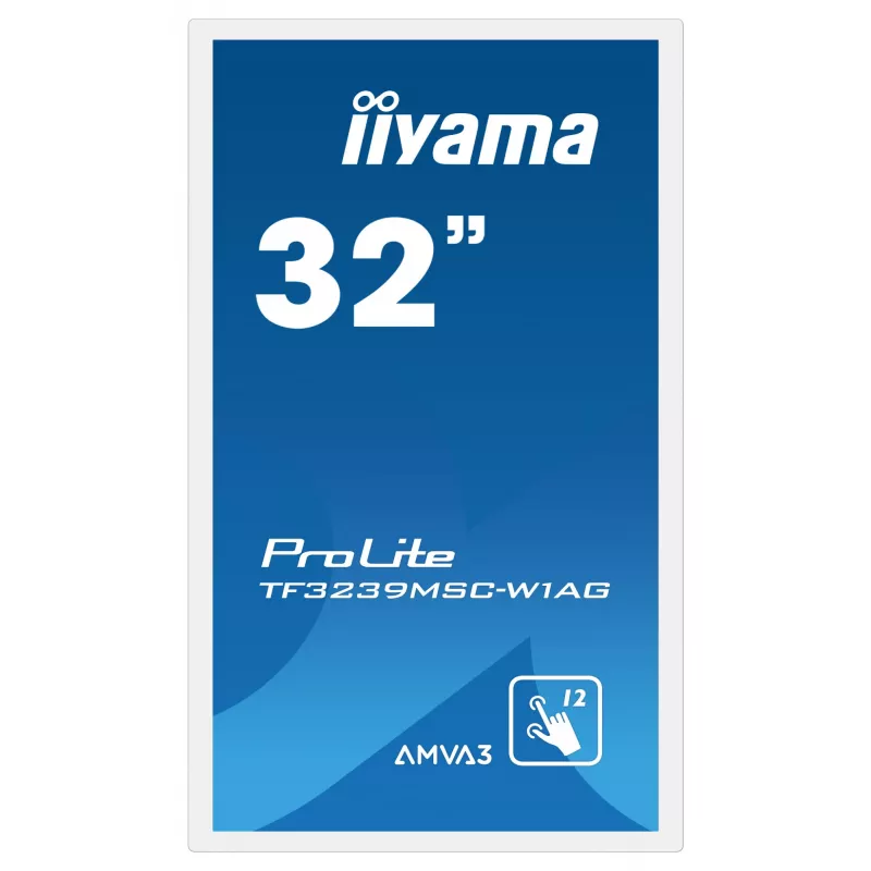 Monitors iiyama ProLite TF3239MSC-W1AG 31,5 collas (80 cm) Full HD 1920x1080 LED skārienekrāns AMVA3 balts