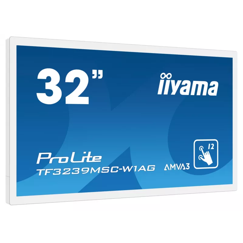 Monitors iiyama ProLite TF3239MSC-W1AG 31,5 collas (80 cm) Full HD 1920x1080 LED skārienekrāns AMVA3 balts