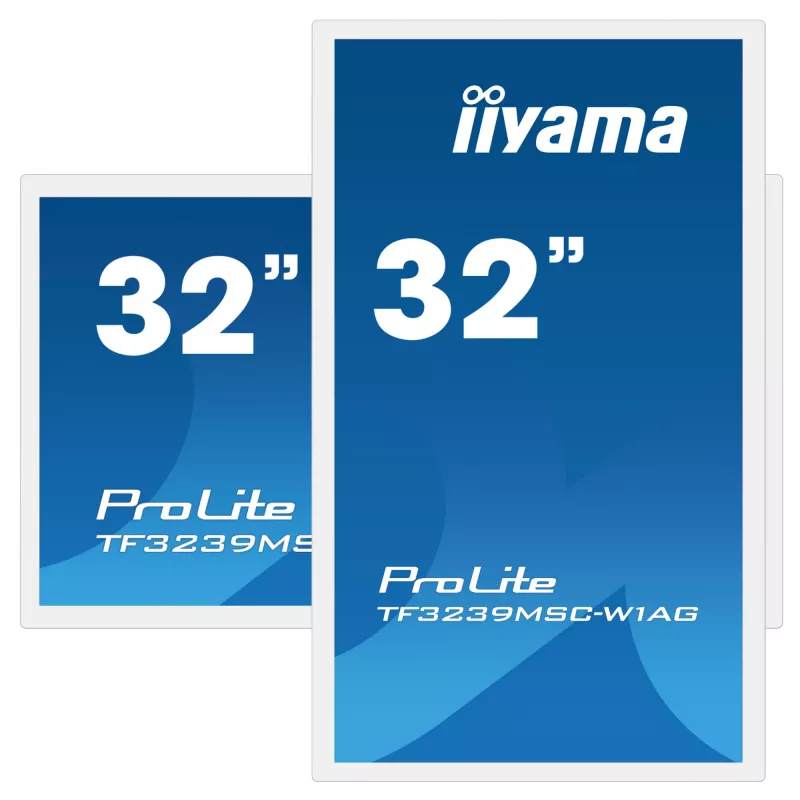 Monitors iiyama ProLite TF3239MSC-W1AG 31,5 collas (80 cm) Full HD 1920x1080 LED skārienekrāns AMVA3 balts