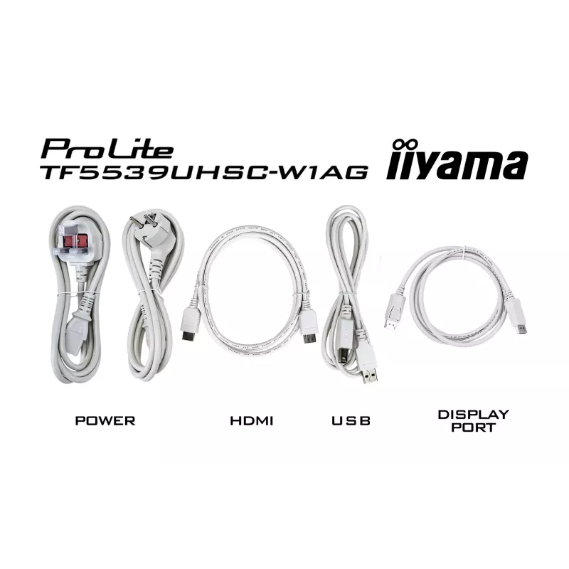 Monitors iiyama ProLite TF3239MSC-W1AG 31,5 collas (80 cm) Full HD 1920x1080 LED skārienekrāns AMVA3 balts