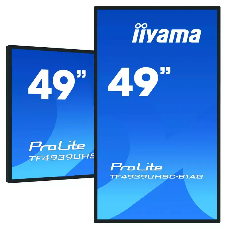 iiyama ProLite TF4939UHSC-B1AG datora monitors 124,5 cm (49 collas) 3840 x 2160 pikseļi 4K Ultra HD LED skārienjūtīgs Daudzlietotāju Melns