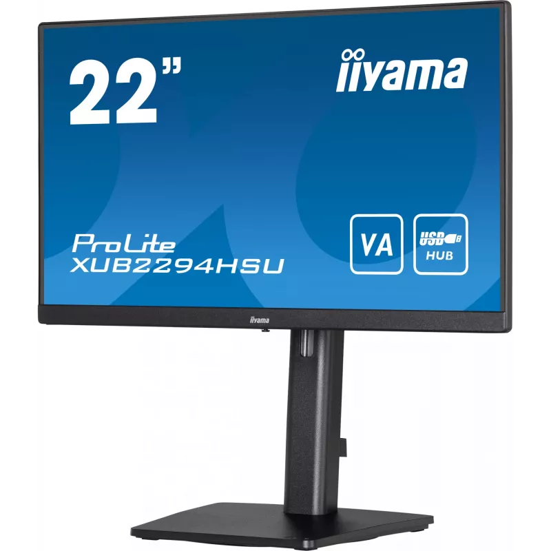 iiyama ProLite XUB2294HSU-B2 datora monitors 54,6 cm (21,5 collas) 1920 x 1080 pikseļi Full HD LCD melns