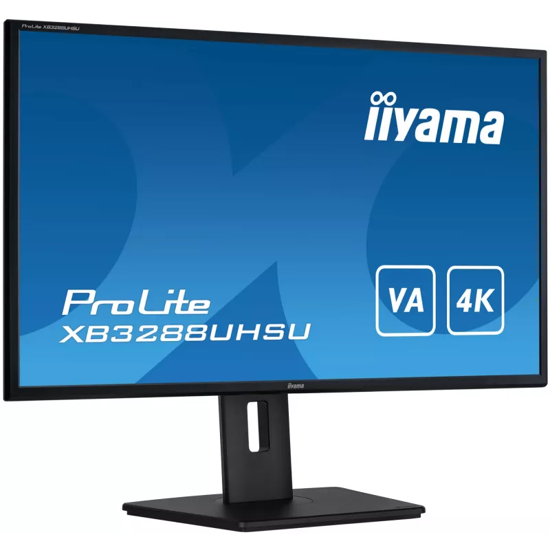 iiyama ProLite XB3288UHSU-B5 datora monitors 80 cm (31.5 collas) 3840 x 2160 pikseļi 4K Ultra HD LCD Melns