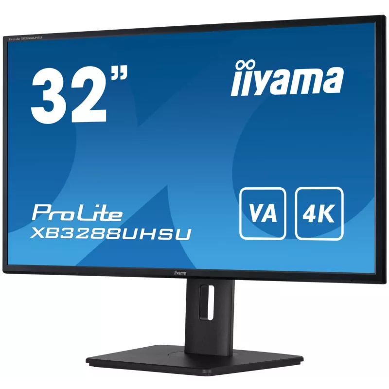 iiyama ProLite XB3288UHSU-B5 datora monitors 80 cm (31.5 collas) 3840 x 2160 pikseļi 4K Ultra HD LCD Melns
