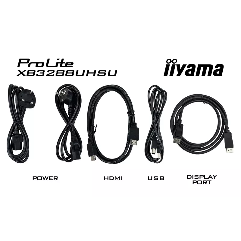 iiyama ProLite XB3288UHSU-B5 datora monitors 80 cm (31.5 collas) 3840 x 2160 pikseļi 4K Ultra HD LCD Melns