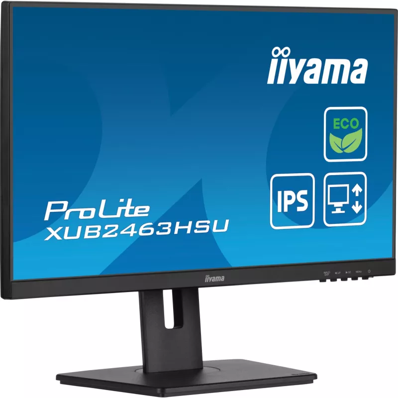 iiyama ProLite XUB2463HSU-B1 datora monitors 60,5 cm (23,8 collas) 1920 x 1080 pikseļi Full HD LED Melns