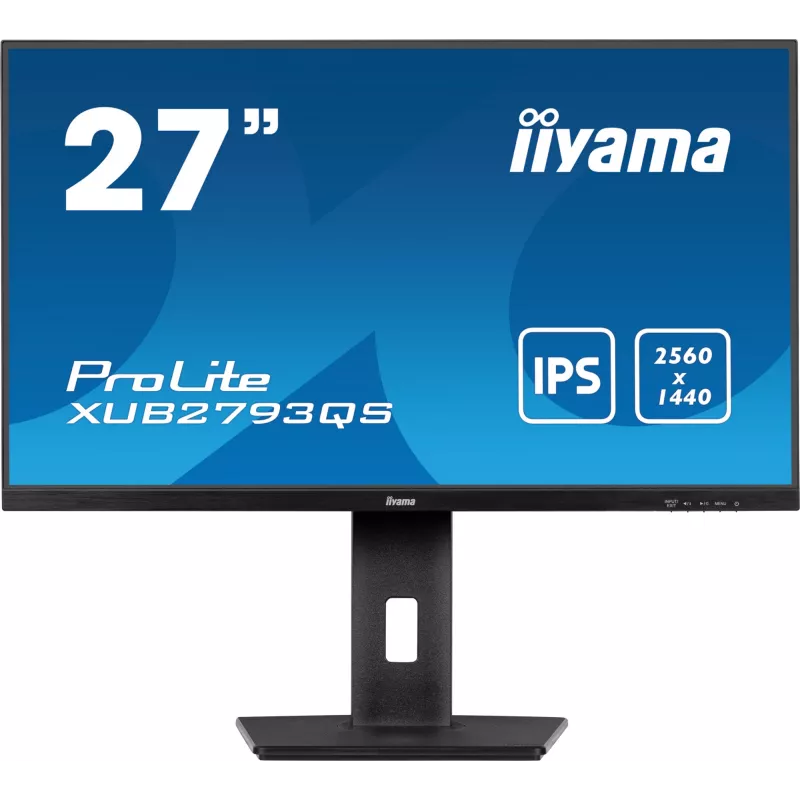 iiyama ProLite XUB2793QS-B7 datora monitors 68,6 cm (27 collas) 2560 x 1440 pikseļi Quad HD LED melns