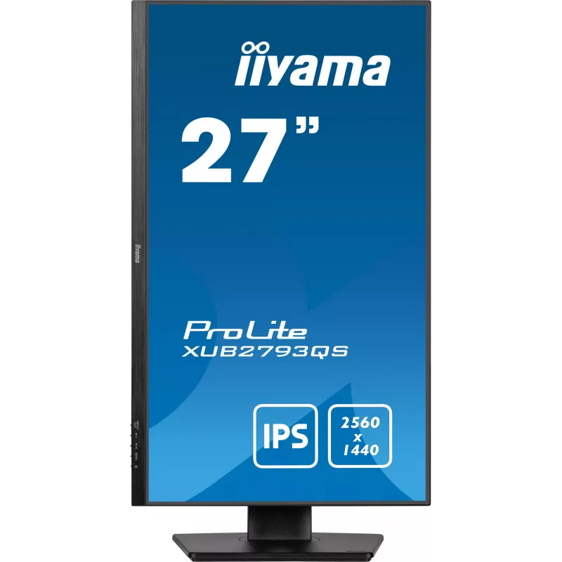 iiyama ProLite XUB2793QS-B7 datora monitors 68,6 cm (27 collas) 2560 x 1440 pikseļi Quad HD LED melns