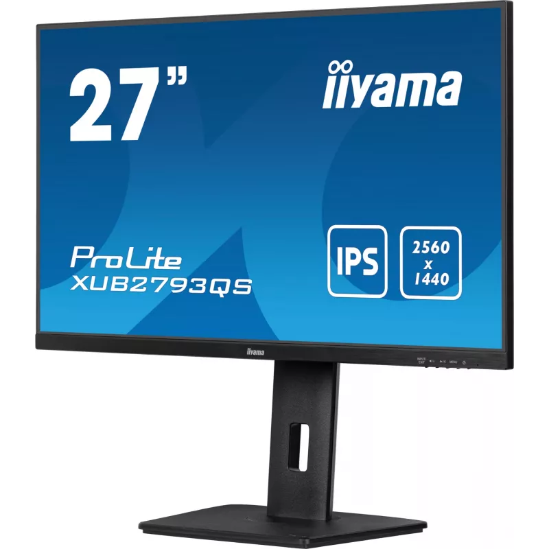 iiyama ProLite XUB2793QS-B7 datora monitors 68,6 cm (27 collas) 2560 x 1440 pikseļi Quad HD LED melns