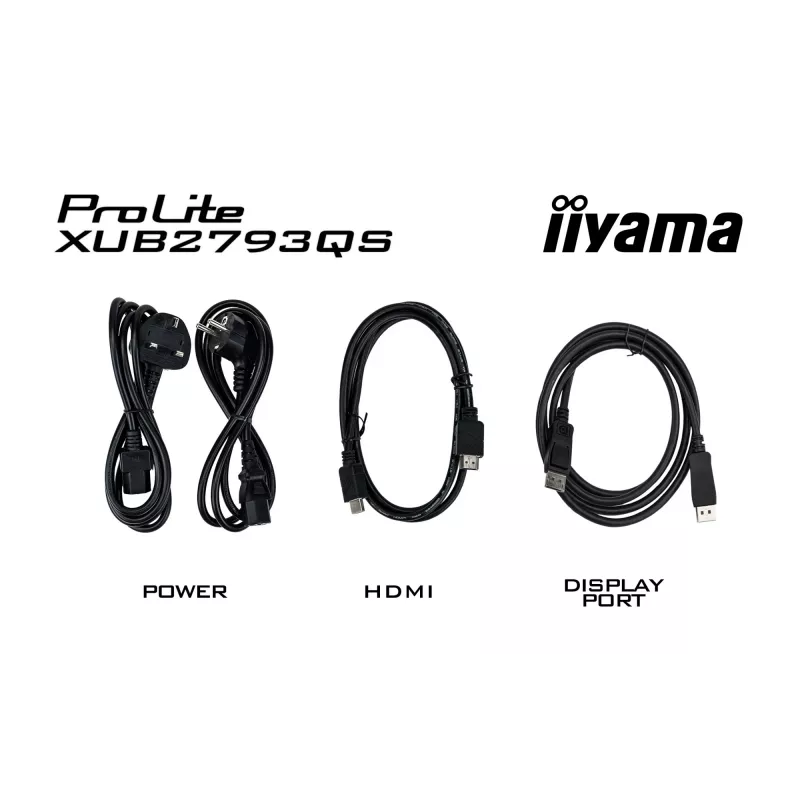 iiyama ProLite XUB2793QS-B7 datora monitors 68,6 cm (27 collas) 2560 x 1440 pikseļi Quad HD LED melns
