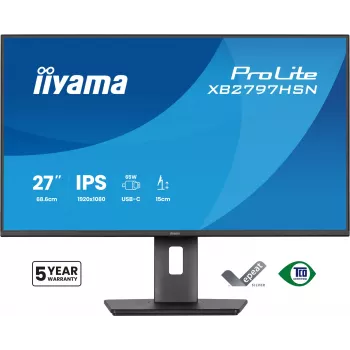 iiyama ProLite XB2797HSN-B1 datora monitors 68,6 cm (27 collas) 1920 x 1080 pikseļi Full HD LCD melns