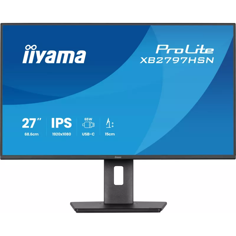 iiyama ProLite XB2797HSN-B1 datora monitors 68,6 cm (27 collas) 1920 x 1080 pikseļi Full HD LCD melns