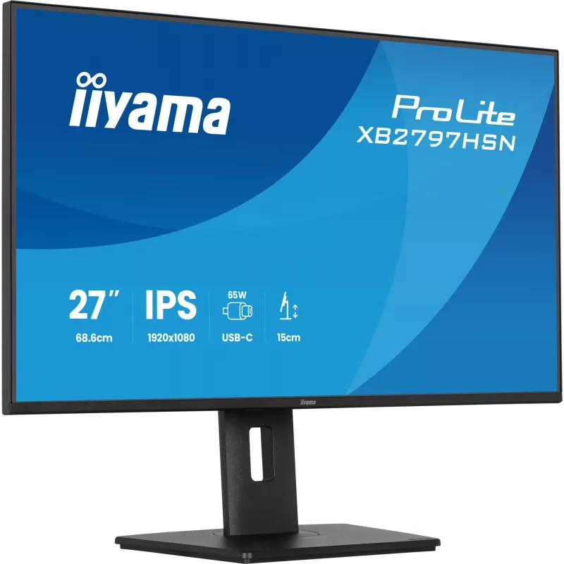 iiyama ProLite XB2797HSN-B1 datora monitors 68,6 cm (27 collas) 1920 x 1080 pikseļi Full HD LCD melns