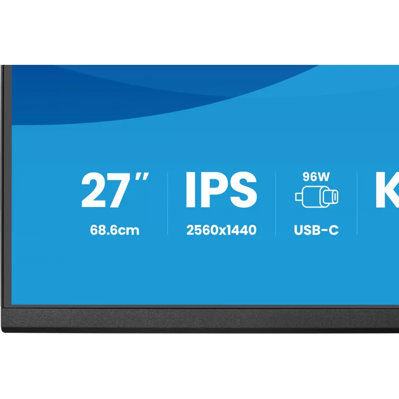 Datora monitors IIYAMA ProLite XB2797QSNP-B1 27 collas (68,6 cm) 2560×1440 QHD LED, 16:9, matēts, skaļruņi, USB 3.2 centrmezgls, augstumā regulējams, VESA