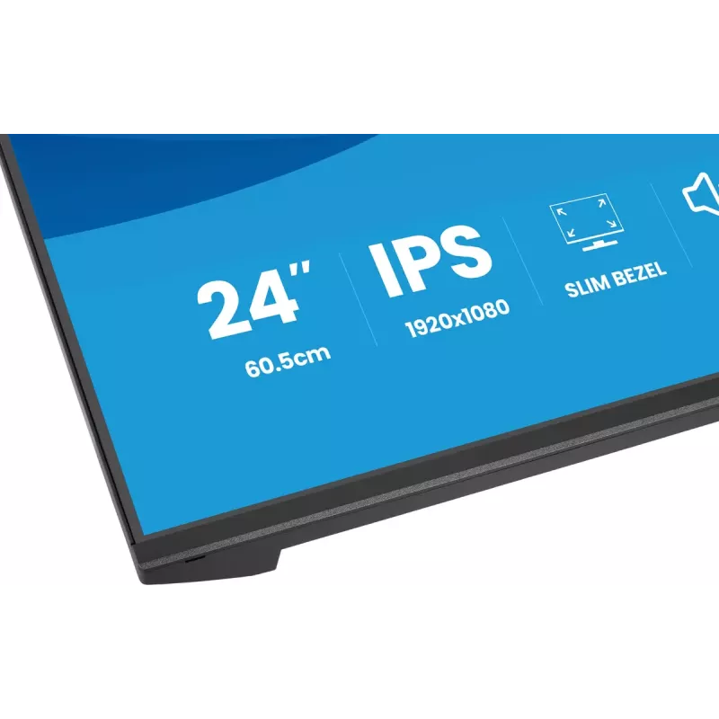Monitors IIYAMA ProLite X2491HS-B1 23,8 collas (60,5 cm) Full HD IPS LCD, 1920×1080, 178° skata leņķi, matēts, iebūvēti skaļruņi, VESA, melns