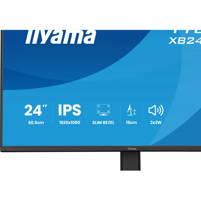 Monitor IIYAMA XB2491HS-B1 60.5 cm (23.8 inch) 16:9 IPS ar HDMI, DisplayPort un iebūvētiem skaļruņiem