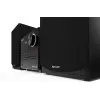 Mājas audio mikrosistēma Sharp XL-B512(BK) — 45 W, viens optisko disku atskaņotājs, FM radio, MP3, banānu tipa skaļruņu savienotāji, melna
