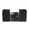 Mājas audio mikrosistēma Sharp XL-B512(BK) — 45 W, viens optisko disku atskaņotājs, FM radio, MP3, banānu tipa skaļruņu savienotāji, melna