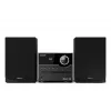 Mājas audio mikrosistēma Sharp XL-B512(BK) — 45 W, viens optisko disku atskaņotājs, FM radio, MP3, banānu tipa skaļruņu savienotāji, melna