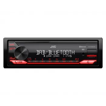 JVC KD-X282DBT automašīnas multivides uztvērējs melns 200 W Bluetooth