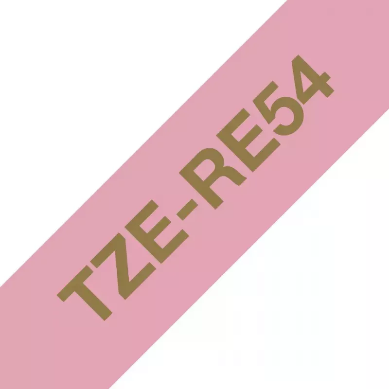 Brother TZE-RE54 līmlentes lente Zelts uz Rozā