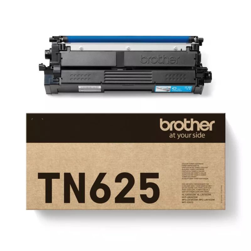 tonera kasete Brother TN-625C ciāna, Oriģināls, yield 1800 lapas, 1 pc