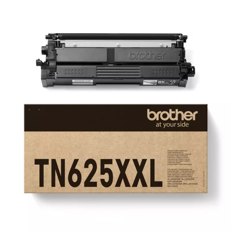 tonera kasete Brother TN-625XXLBK Melns Oriģināls, 7,500 lapas, 1 pc