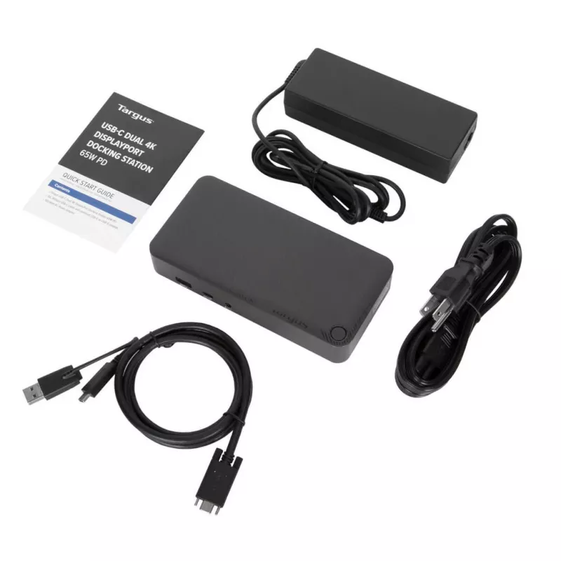 Targus DOCK315EUZ interfeisa centrmezgls USB 3.2 Gen 1 (3.1 Gen 1) Type-A + Mini DisplayPort 1.2 Melns