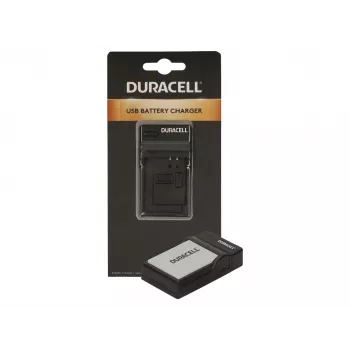 Duracell digitālās kameras akumulatora lādētājs, USB, iekštelpu akumulatoru lādētājs, Canon NB-10L, melns, 5 V, 5 V